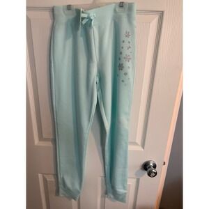 Kids The Children's Place Light Aqua Snowflake Sweatpants Size XL 14 Joggers